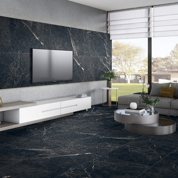 Como Black Matt Wall&Floor Porcelain Tile-1200x600mm