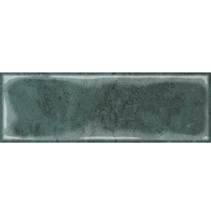Como Green Gloss Bumpy Wall Tile 300x100mm