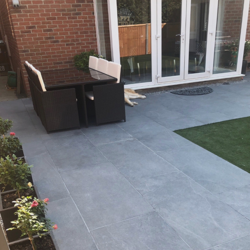  Cool Black Outdoor Porcelain Paving Slabs - 1200X600x20 mm