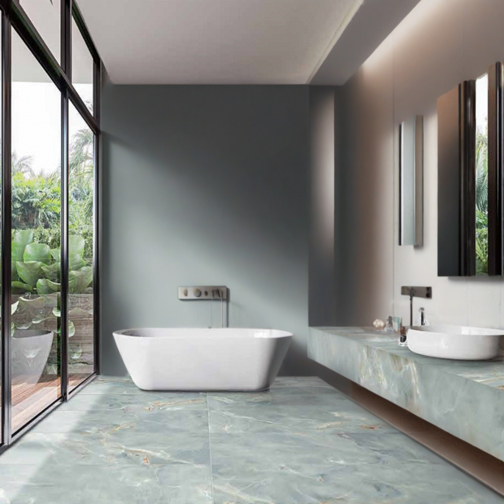 Crystal Aqua Matt Wall&Floor Porcelain Tile-1200x600mm