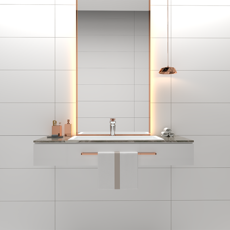 Dolce White Matt Indoor Porcelain Tile 600x300mm