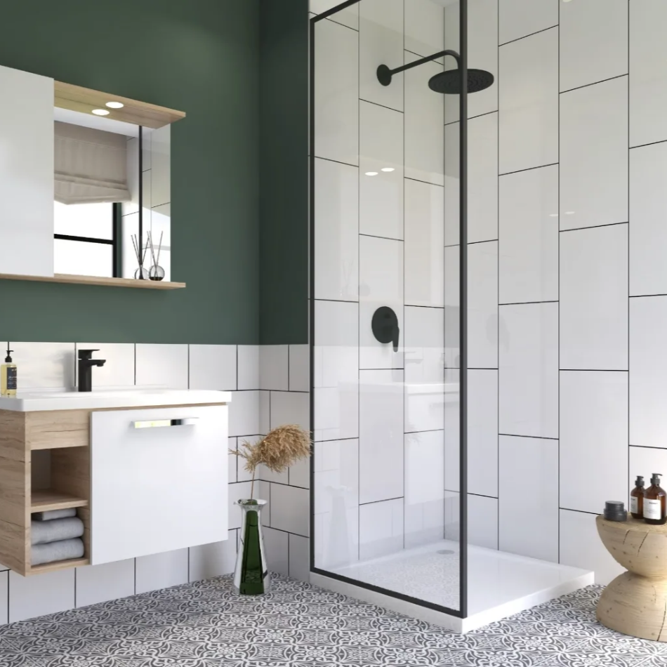 Dolce White Glossy Indoor Wall Tile 300x600mm