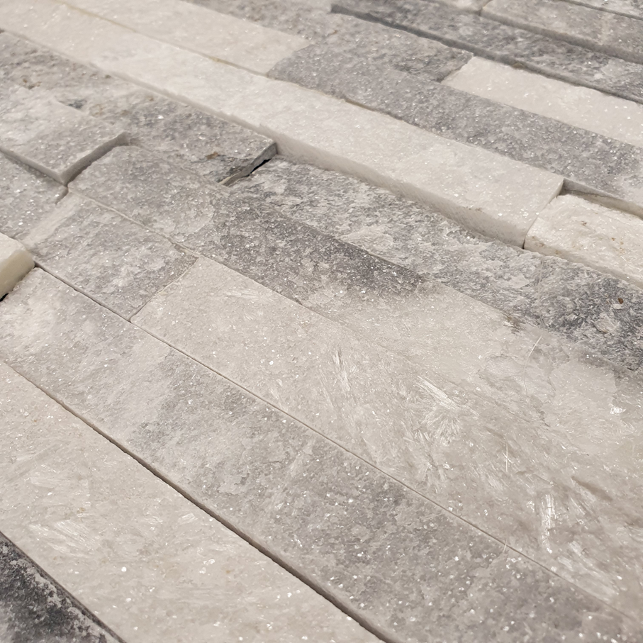 Dolomite Grey Natural Stone Split Face Wall Cladding 100x360 mm