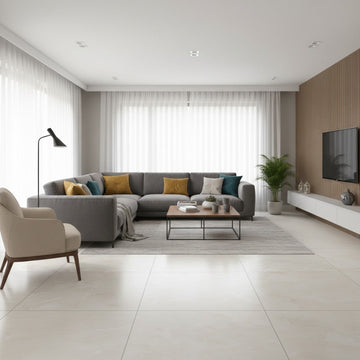 Elegance Onyx Beige Matt Wall&Floor Porcelain Tile - 600x600mm