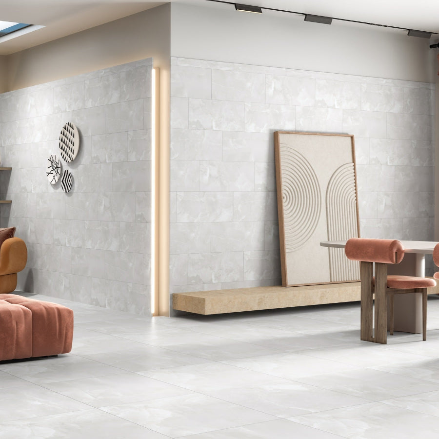 Onyx Bianco Polished Wall Floor Porcelain Tile 600x300mm onyx-bianco-polished-wall-floor-porcelain-tile-600x300mm
