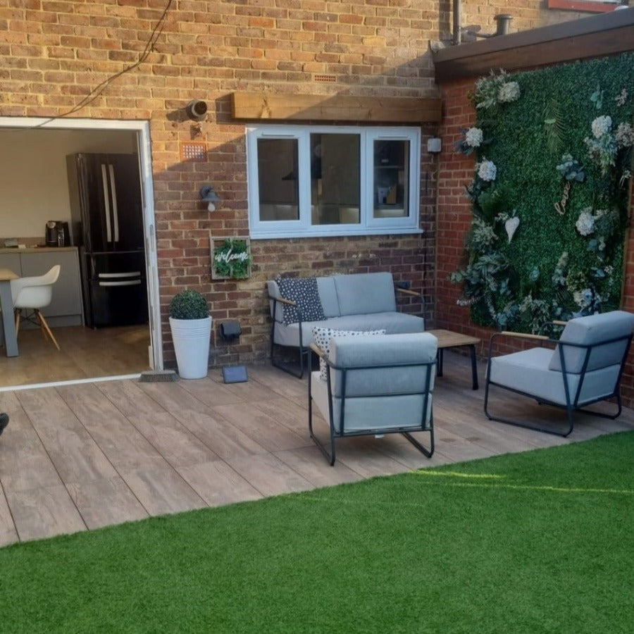 Eleganza Oak Wood Effect Outdoor Porcelain Paving Slabs - 1200x300x20 mm