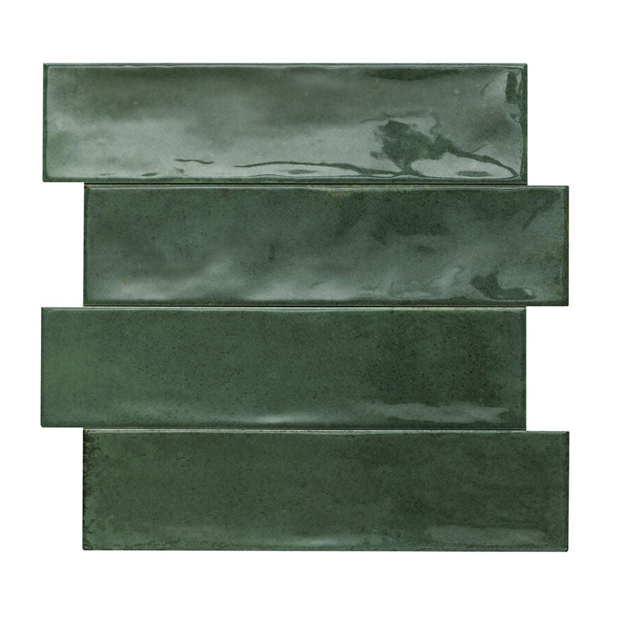 Esperanza Green Gloss Feature Wall Tile 300x75 mm