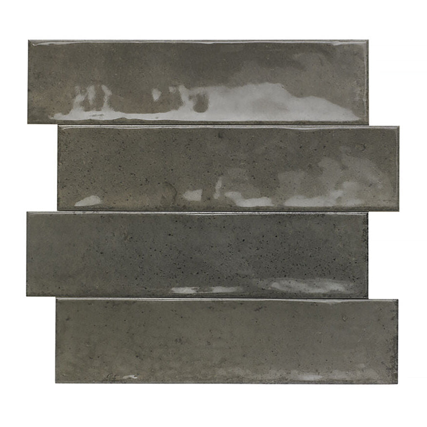 Esperanza Grey Gloss Feature Wall Tile 300x75 mm