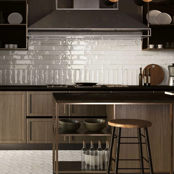 Esperanza White Gloss Feature Wall Tile 300x75 mm