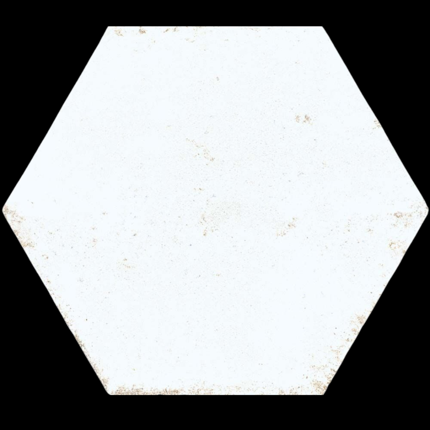 Esperanza White Hexagon Gloss Wall Tile- 150x173mm