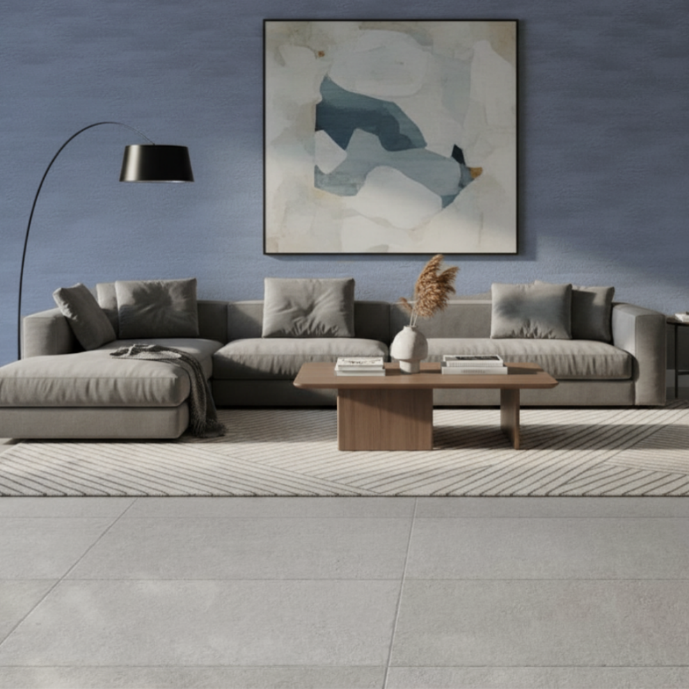 Essence Grey Chiselled Edge Wall & Floor Porcelain Tile-1200x600mm