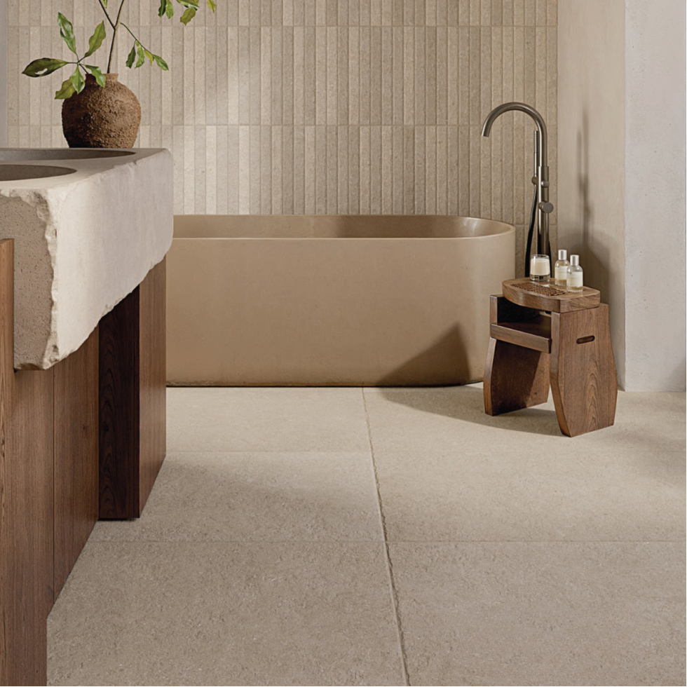 Essence Sand Chiselled Edge Wall & Floor Porcelain Tile-1200x600mm
