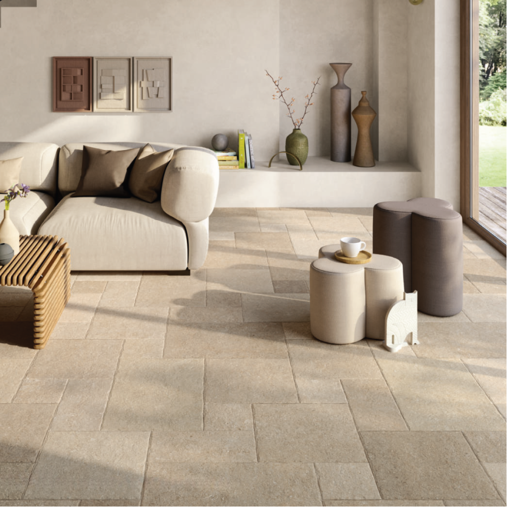 Essence Sand Chiselled Edge Wall&Floor Porcelain Tile-Mixed Size