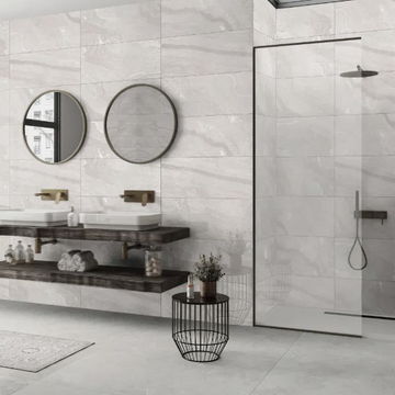 Foggy Grey Gloss Indoor Wall Tile 300x600mm