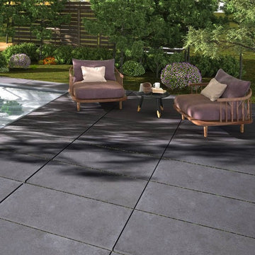 Galaxy Anthracite Outdoor Porcelain Paving Slabs - 1200X600x20mm