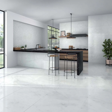 Galileo White Wall&Floor Porcelain Tile-980x980mm