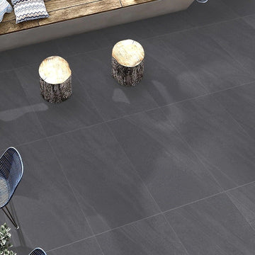 Gloria Anthracite Outdoor Porcelain Paving Slabs - 1200X600x20 mm