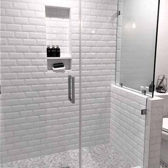 Glossy White Metro Wall Tile 200x100mm