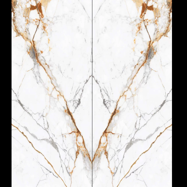 Golden Bookmatch 2800x1200 mm Extra Large Porcelain Tile