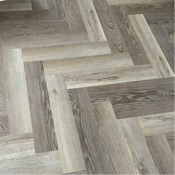 Golden Oak Herringbone SPC Luxury Click Vinyl Flooring- 630 x 126x 5.2mm