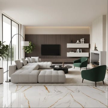 Golden Unique Polished Wall&Floor Porcelain Tile-1200x1200mm