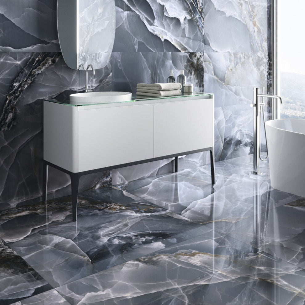 Grace Onyx Blue Wall&Floor Porcelain Tile-1200x600mm