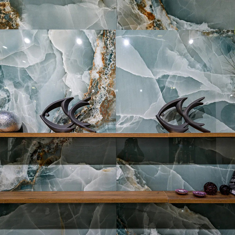 Grace Onyx Turquoise Wall&Floor Porcelain Tile-1200x600mm