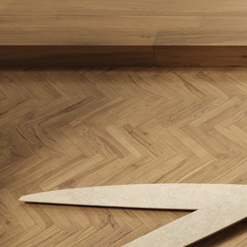Italian Herringbone Intense Oak Wood Effect Porcelain Floor Tile-300x53mm