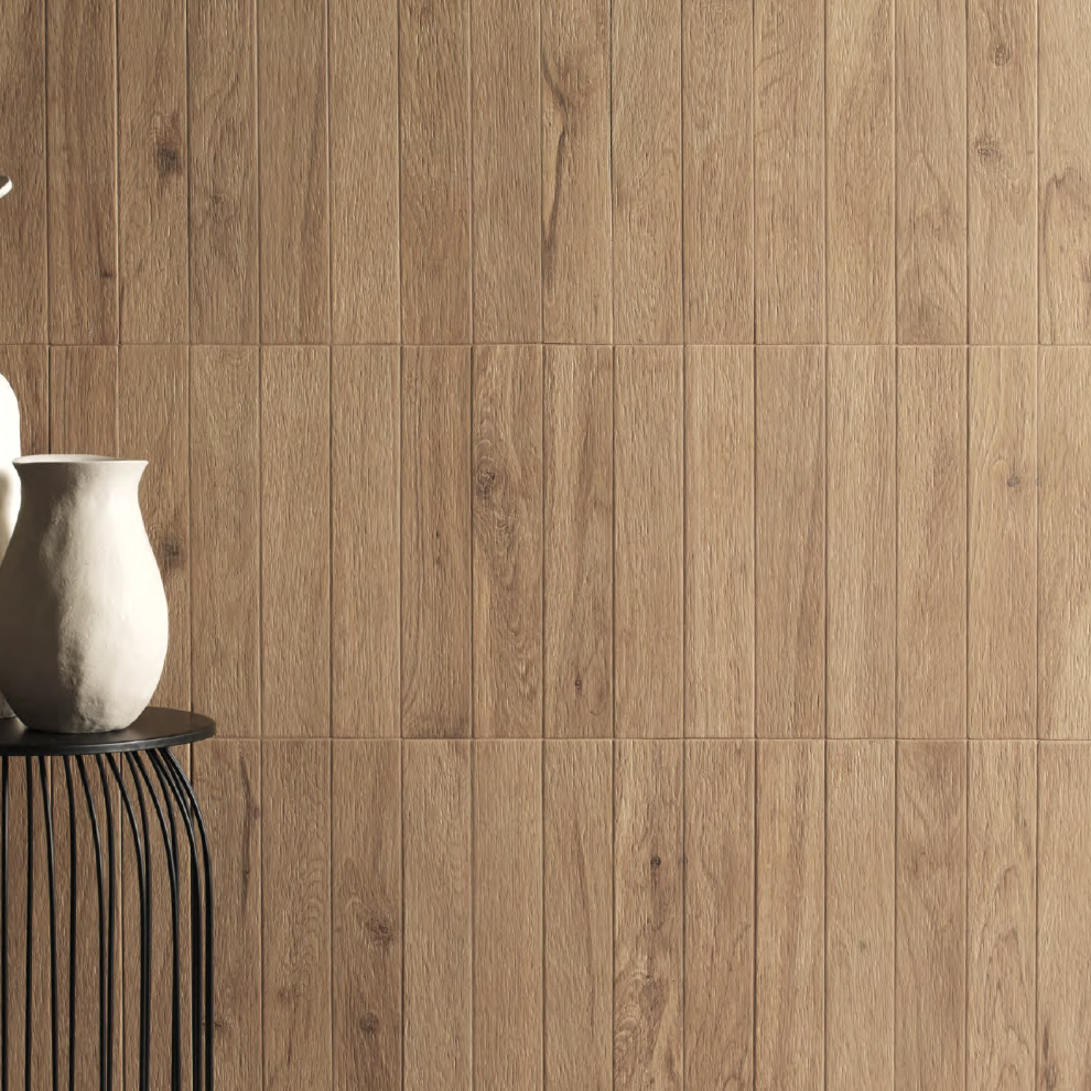 Italian Herringbone Pure Oak Wood Effect Porcelain Floor Tile-300x53mm