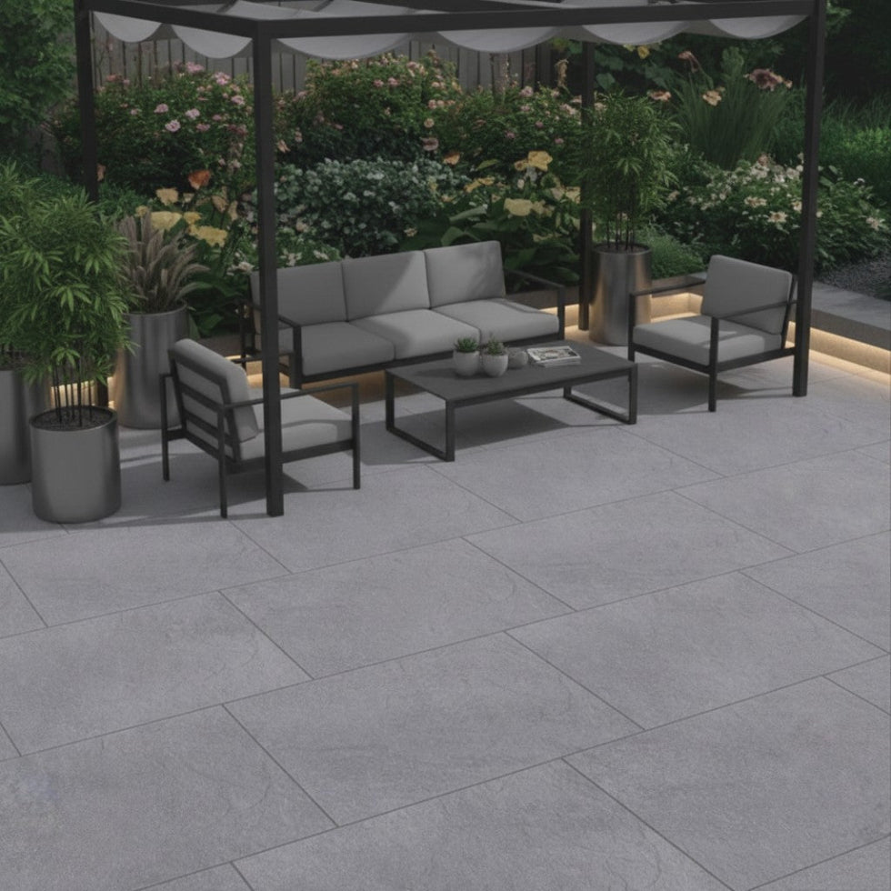 Horizon Graphite Outdoor Porcelain Paving Slabs 900x600x20mm