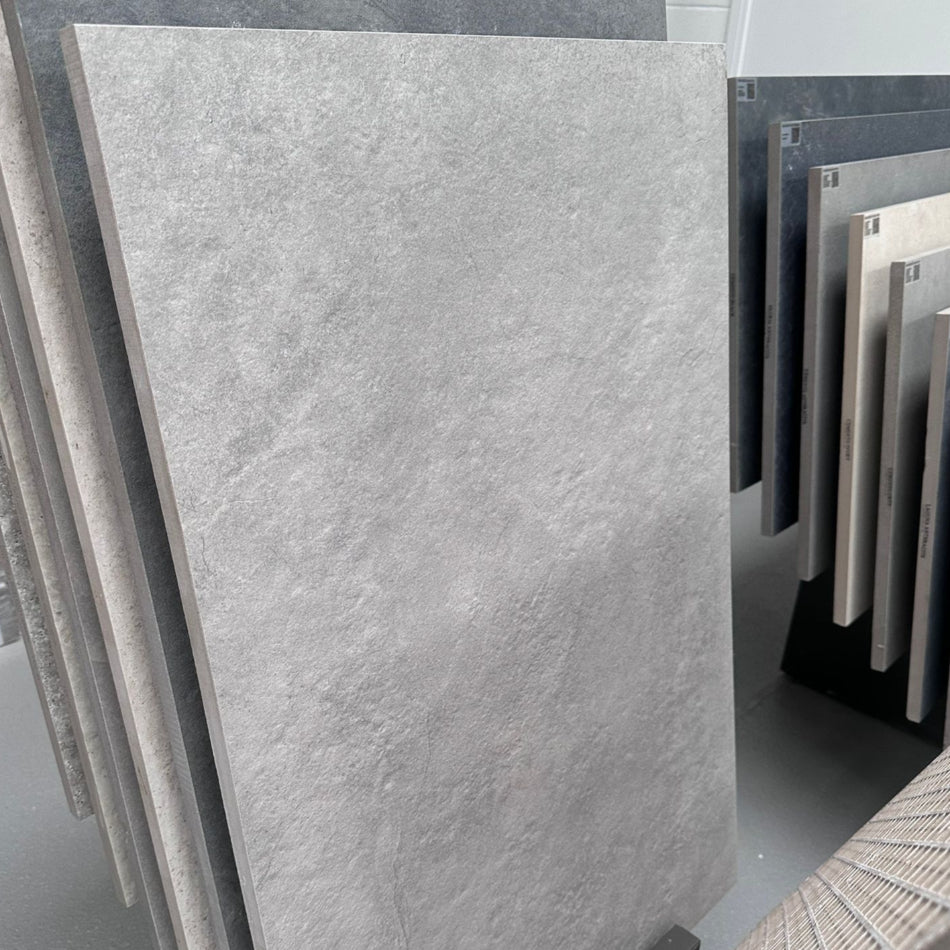Horizon Grey Outdoor Porcelain Paving Slabs - 900x600x20 mm