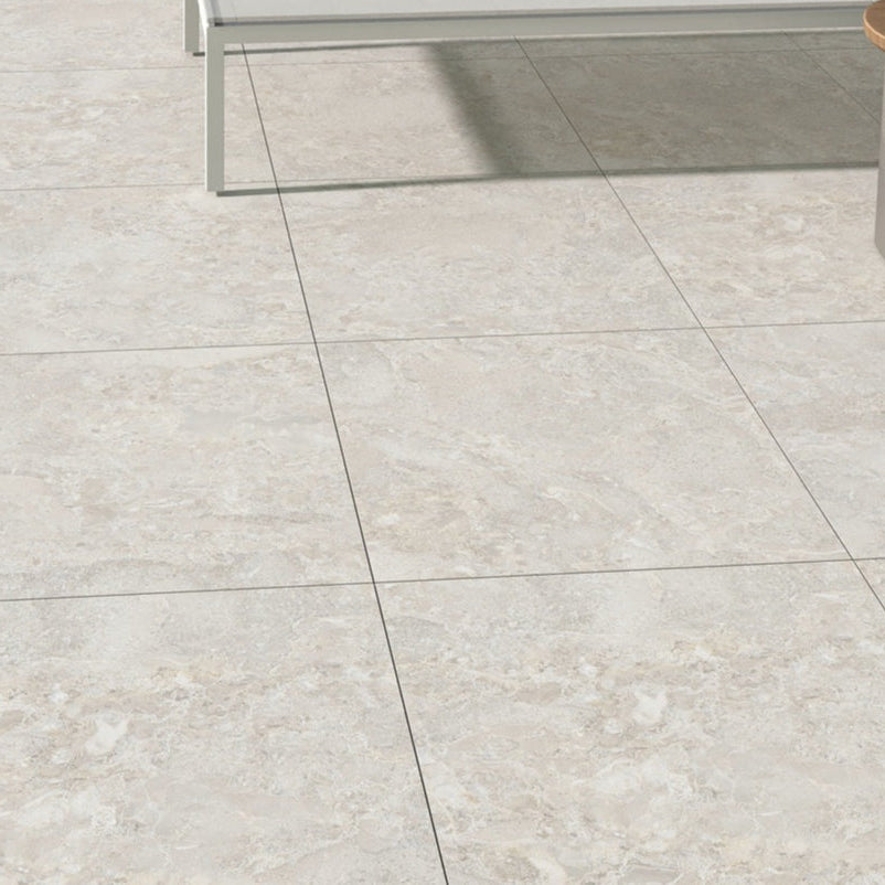 Infusion Beige Outdoor Porcelain Paving Slabs - 600x600x20 mm