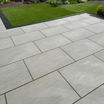 Kandla Grey Outdoor Porcelain Paving Slabs - 600x600x20 mm
