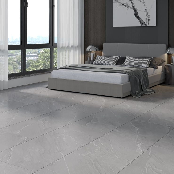 Laguna Grey Matt Wall&Floor Porcelain Tile - 600x300mm