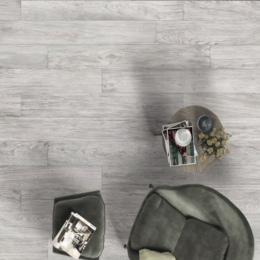  Latina Grey Wood Effect Wall&Floor Porcelain Tile-1200x200mm