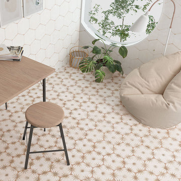 Liya Cotto Décor Hexagon Porcelain Tile- 198x228mm