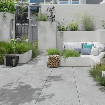 Loft Pearl Outdoor Porcelain Paving Slabs - 900x600x20 mm