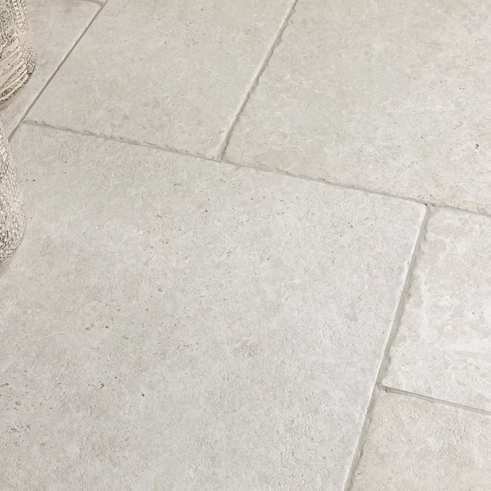 Italian Lucia White Chiselled Edge Matt Porcelain Tile- 900x600mm