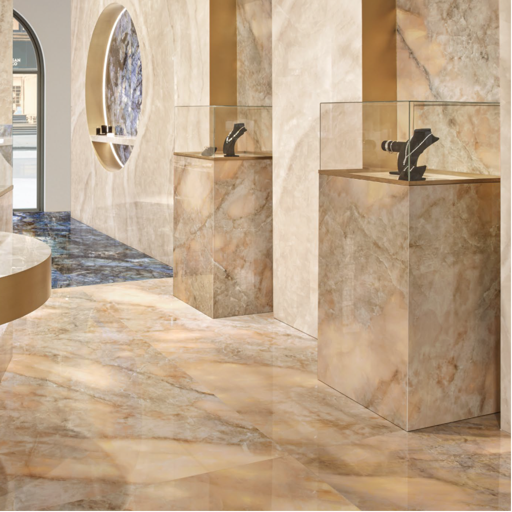 Italian Lumistone Golden Polished Wall&Floor Porcelain Tile-1200x600mm
