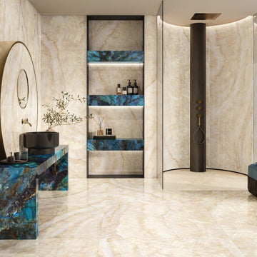 Italian Lumistone Ivory Polished Wall&Floor Porcelain Tile-1200x600mm