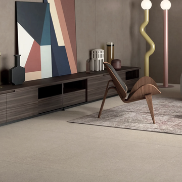 Luxe Stone Beige Matt Italian Porcelain Tile- 600x600mm