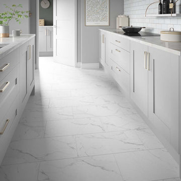 Marble white SPC Luxury Click Vinyl Flooring- 610 x 305 x 6mm