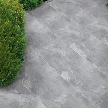 Marlon Grey Outdoor Porcelain Paving Slabs - 1200X600x20mm