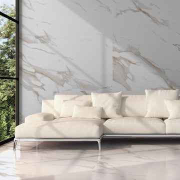 Mercury Gold Matt Wall&Floor Porcelain Tile - 600x600mm