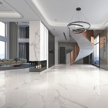 Mercury White Polished Wall&Floor Porcelain Tile-1200x600mm