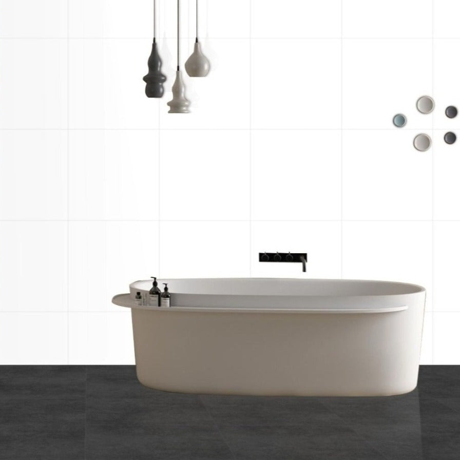 Milan White Polished Indoor Wall & Floor Porcelain Tile 600x600mm
