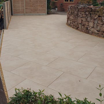 Milano Beige Outdoor Porcelain Paving Slabs - 900x600x20 mm