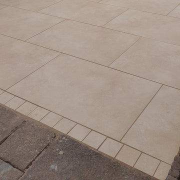 Milano Beige Porcelain Cobbles 100x100x20 mm