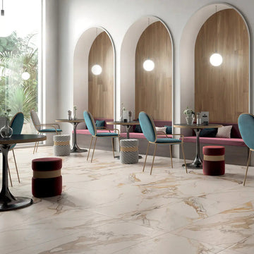 Minnie Ivory Matt Wall&Floor Porcelain Tile- 600x600mm