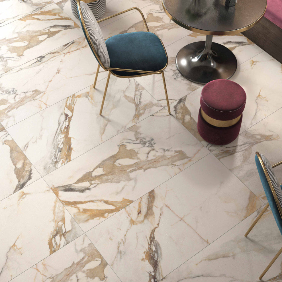 Minnie Ivory Matt Wall&Floor Porcelain Tile- 600x600mm